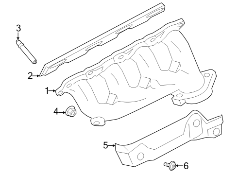 2024 Ford F-350 Super Duty Exhaust Manifold Diagram 3 - Thumbnail