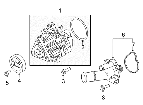 2017 Ford Explorer Water Pump Diagram 1 - Thumbnail