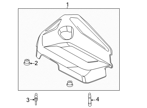 2014 Ford Transit Connect Engine Appearance Cover Diagram