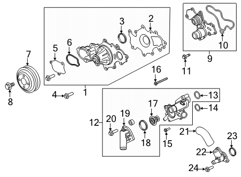 2019 Ford Expedition Water Pump Diagram