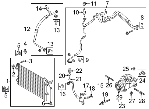 2013 Lincoln MKS Condenser Diagram for DG1Z-19712-C