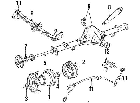 1986 Ford F-250 Rear Suspension Diagram