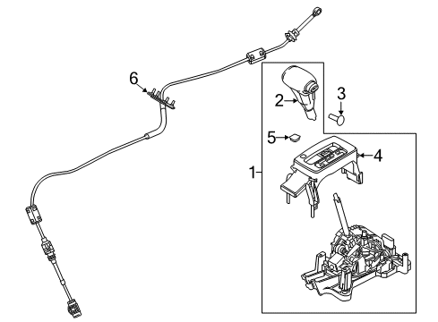 2007 Ford Fusion Gear Shift Control - AT Diagram