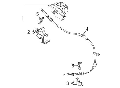 2019 Lincoln Continental Gear Shift Control - AT Diagram