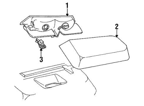 1994 Mercury Cougar High Mount Lamps Diagram
