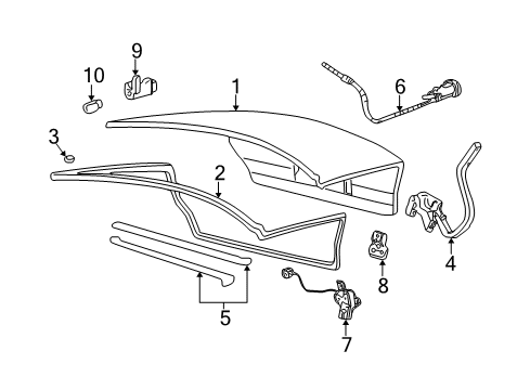 2000 Mercury Sable Trunk Diagram