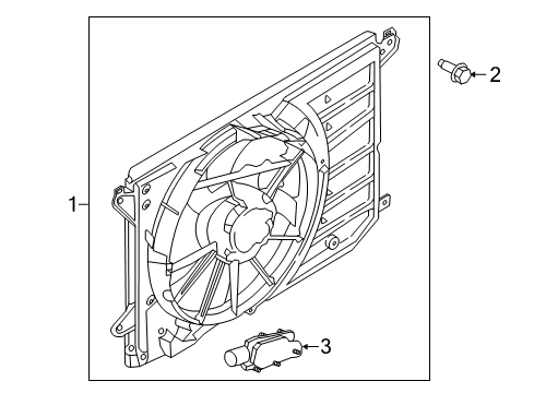 2017 Ford C-Max Cooling System, Radiator, Water Pump, Cooling Fan Diagram