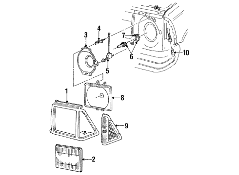 1995 Ford Aerostar Bulbs Diagram