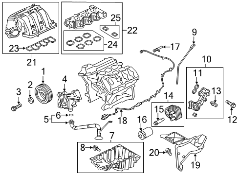 2016 Ford F-150 Engine Parts & Mounts, Timing, Lubrication System Diagram 6 - Thumbnail