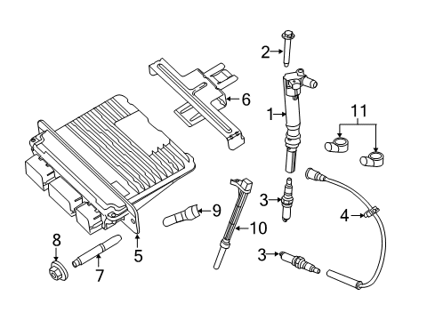 2012 Ford F-250 Super Duty Ignition System Diagram 1 - Thumbnail