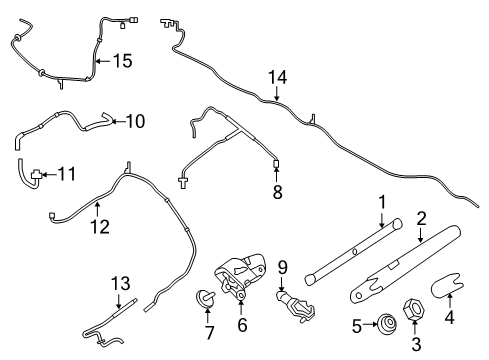 2018 Ford Police Interceptor Utility Lift Gate - Wiper & Washer Components Diagram