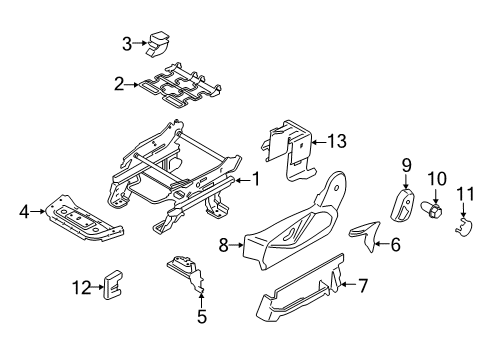 2023 Ford Transit Connect Tracks & Components Diagram 1 - Thumbnail