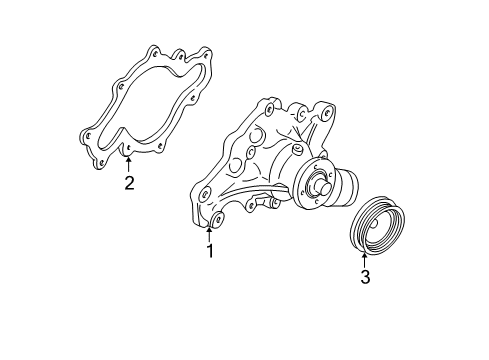 2003 Ford Expedition Water Pump Diagram 1 - Thumbnail