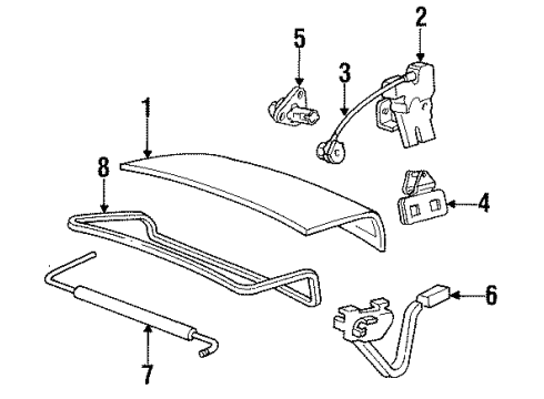 1994 Mercury Sable Lock Diagram for F24Y-5443200-C