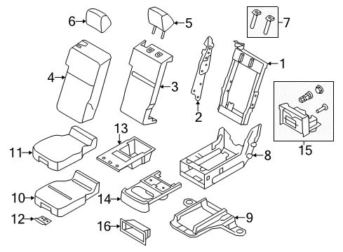2014 Ford F-150 Front Seat Components Diagram 4 - Thumbnail