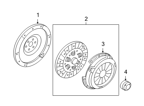 2011 Ford Fusion Clutch & Flywheel Diagram