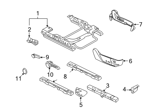 2012 Ford Fusion Tracks & Components Diagram 2 - Thumbnail