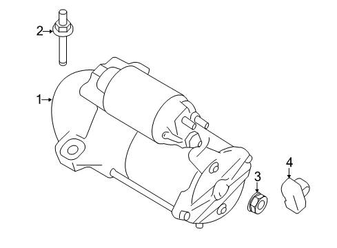 2017 Ford Police Interceptor Utility Starter, Electrical Diagram 1 - Thumbnail