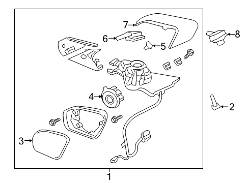 2019 Lincoln Continental Outside Mirrors Diagram