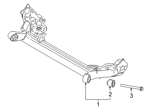 2019 Ford EcoSport Axle Beam Mount Bolt Diagram for -W719754-S439