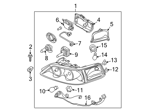 2011 Lincoln Town Car Lighting Control Module Diagram for 8W7Z-13C788-C