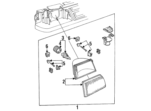 1994 Ford Ranger Bulbs Diagram