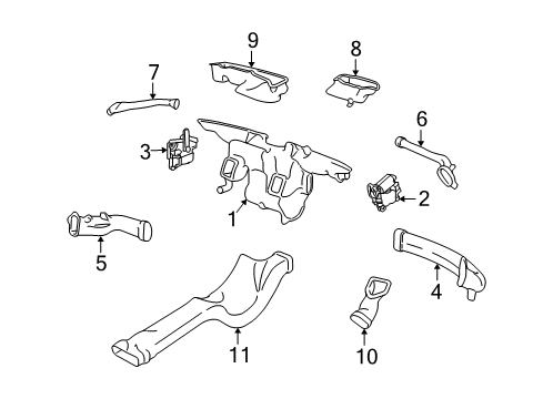 2005 Lincoln Town Car Screen Diagram for 3W1Z-19C928-AA