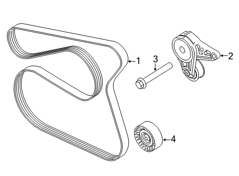 2015 Ford Transit Connect Belts & Pulleys, Cooling Diagram 1 - Thumbnail