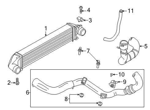 2017 Lincoln MKC Intercooler, Cooling Diagram 1 - Thumbnail