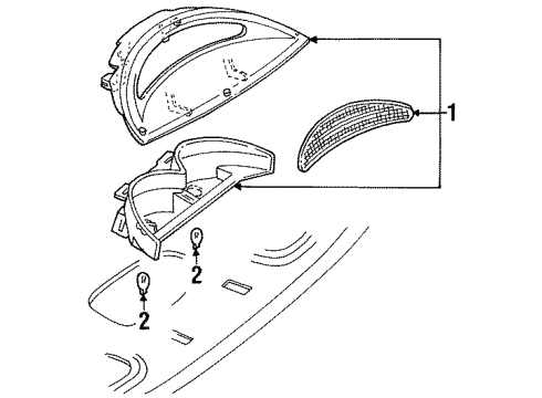 1999 Mercury Sable High Mount Lamps Diagram
