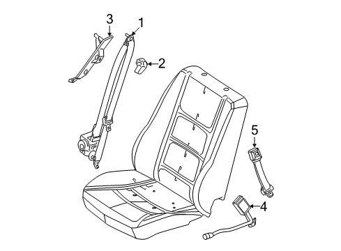 2010 Ford Fusion Front Seat Belts Diagram 2 - Thumbnail