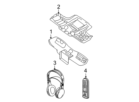 2008 Mercury Mountaineer Control Assembly Diagram for 6L2Z-18C908-B
