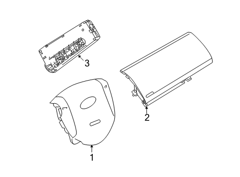 2013 Ford Transit Connect Air Bag Components Diagram 1 - Thumbnail