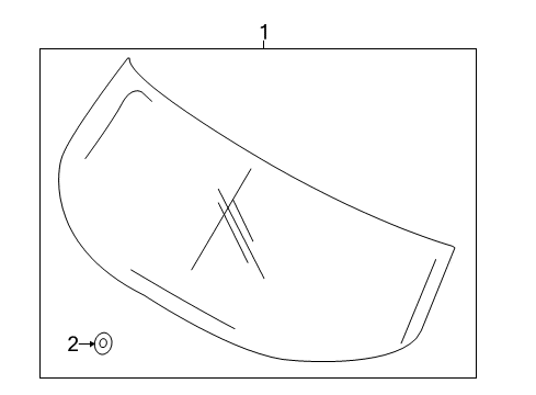 2013 Ford C-Max Lift Gate - Glass & Hardware Diagram