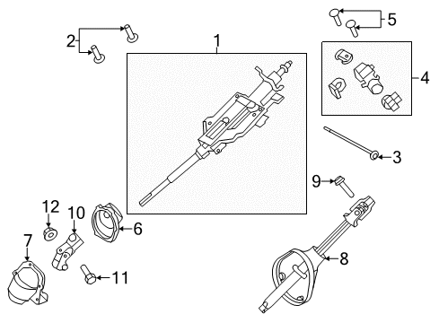 2010 Ford Escape Dust Shield Diagram for 9L8Z-3C611-B