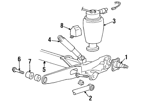 1996 Ford Windstar Rear Suspension Diagram 1 - Thumbnail