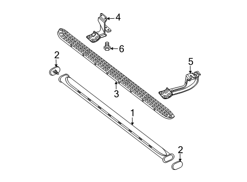 2009 Ford Ranger Running Board Diagram 3 - Thumbnail