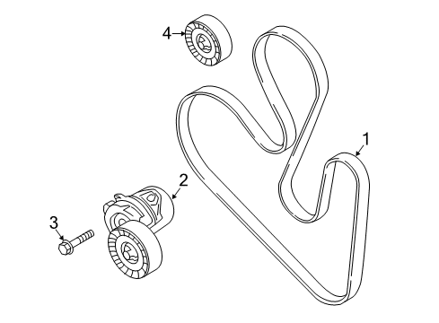 2020 Ford Edge Belts & Pulleys, Maintenance Diagram 2 - Thumbnail