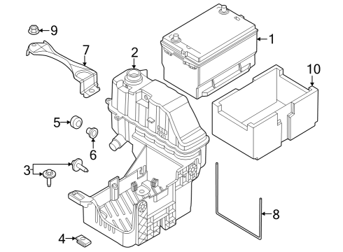 2023 Ford F-350 Super Duty Battery  Diagram 1 - Thumbnail