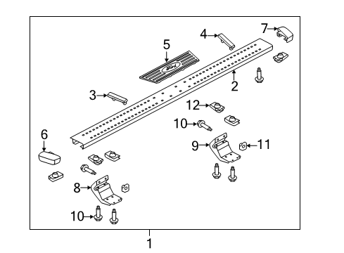 2013 Ford F-150 Support Bracket, Rear Diagram for BC3Z-16A506-A