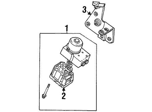1998 Lincoln Continental Anti-Lock Brakes Diagram 1 - Thumbnail