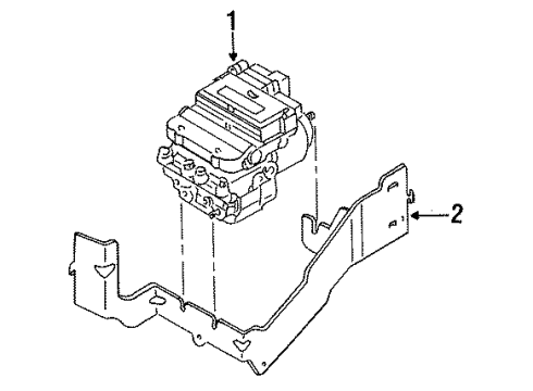 2000 Mercury Mystique Anti-Lock Brakes Diagram 1 - Thumbnail
