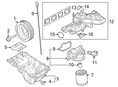2024 Ford Mustang Dipstick Diagram for PR3Z-6750-A