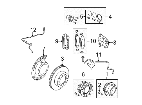 2013 Ford F-250 Super Duty Front Brakes Diagram 3 - Thumbnail