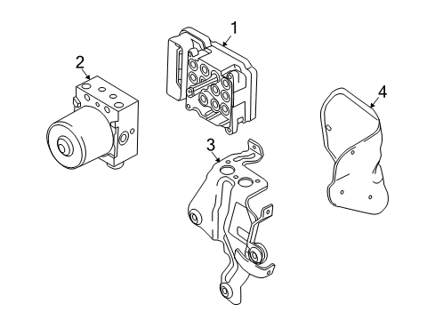 2010 Mercury Mariner ABS Components Diagram 2 - Thumbnail