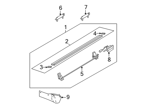 2008 Mercury Mountaineer Running Board Diagram 2 - Thumbnail