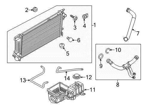 2013 Ford F-150 Radiator & Components Diagram 1 - Thumbnail