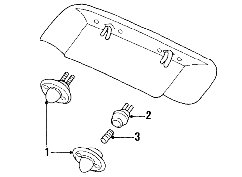 1994 Ford Mustang License Lamps Diagram