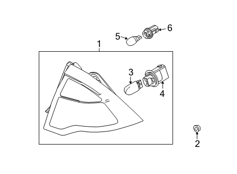 2010 Ford Fusion Tail Lamps Diagram 1 - Thumbnail