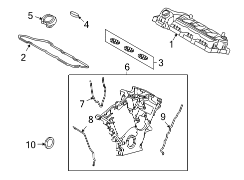 2011 Ford Fusion Valve & Timing Covers Diagram 3 - Thumbnail